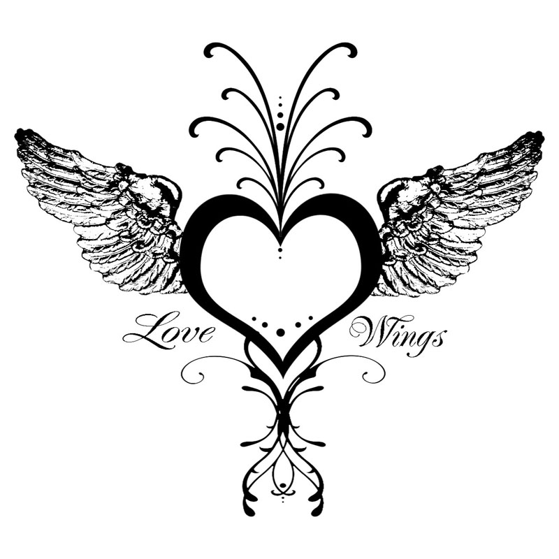 #2040 - Love Wings Heart - Valentine